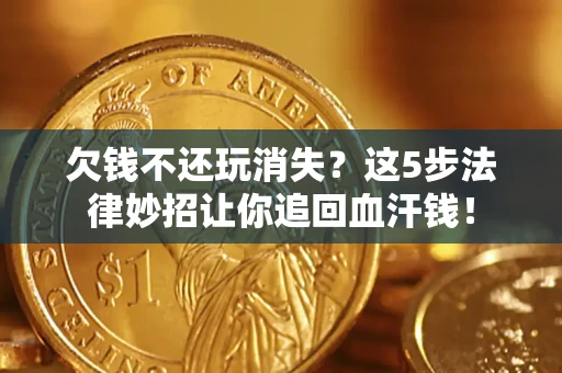 武汉欠钱不还玩消失？这5步法律妙招让你追回血汗钱！