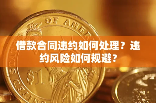 武汉借款合同违约如何处理？违约风险如何规避？