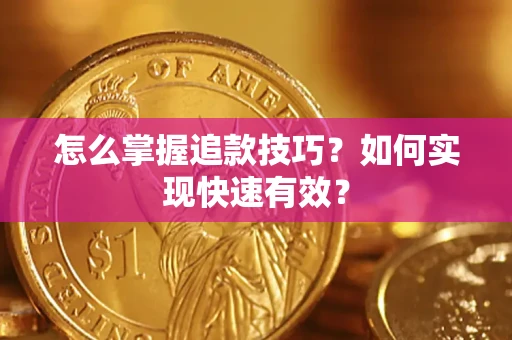 武汉怎么掌握追款技巧？如何实现快速有效？
