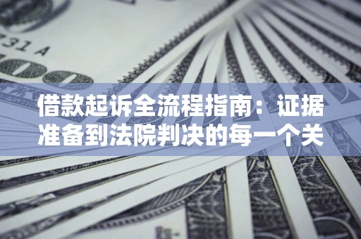武汉借款起诉全流程指南：证据准备到法院判决的每一个关键步骤