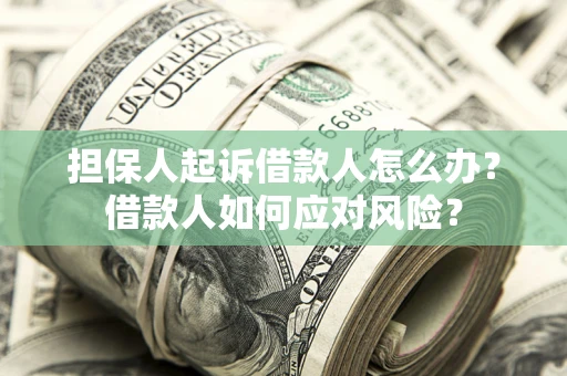 武汉担保人起诉借款人怎么办？借款人如何应对风险？